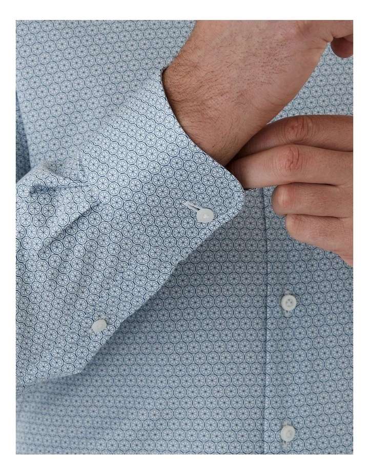 Marcell Tailored Fit Shirt in Navy image 4