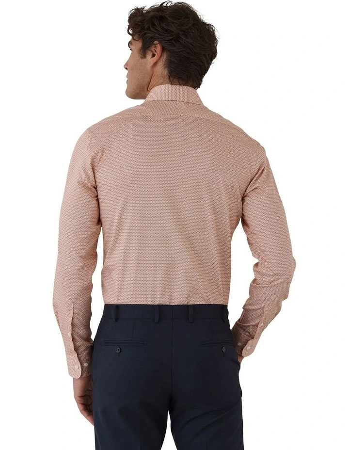 Marcell Tailored Fit Shirt in Orange image 2
