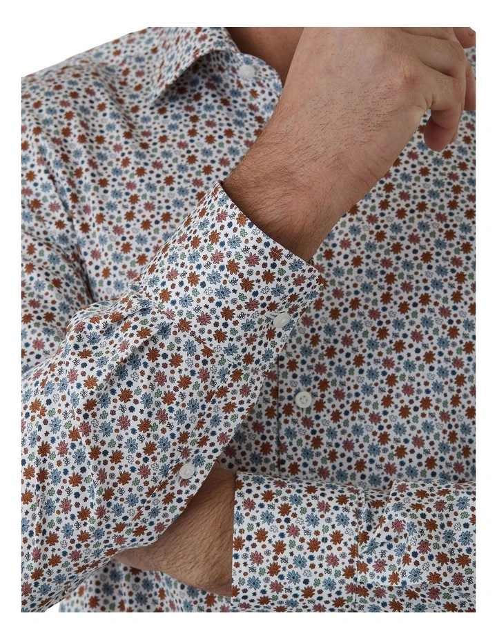 Marcell Tailored Fit Shirt in White image 4