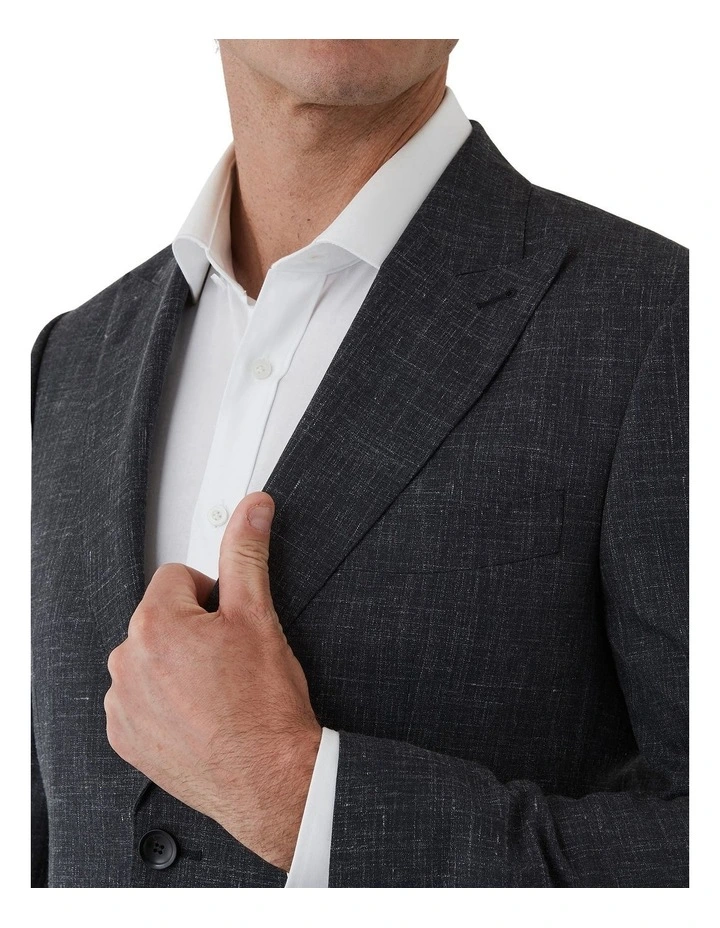 Lorenzo Tailored Fit Sports Jacket in Black image 4