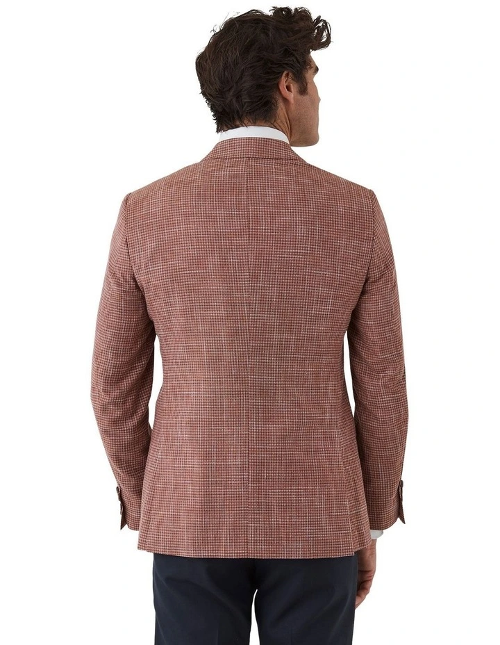 Angelo Tailored Fit Sports Jacket in Orange image 2
