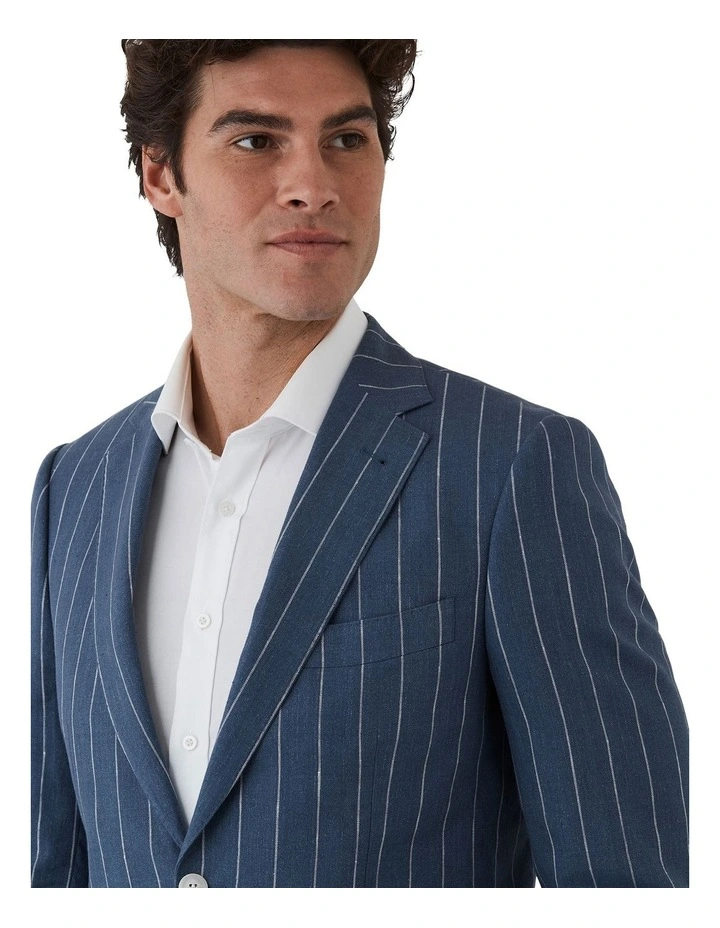 Daniele Tailored Fit Sports Jacket in Navy image 3