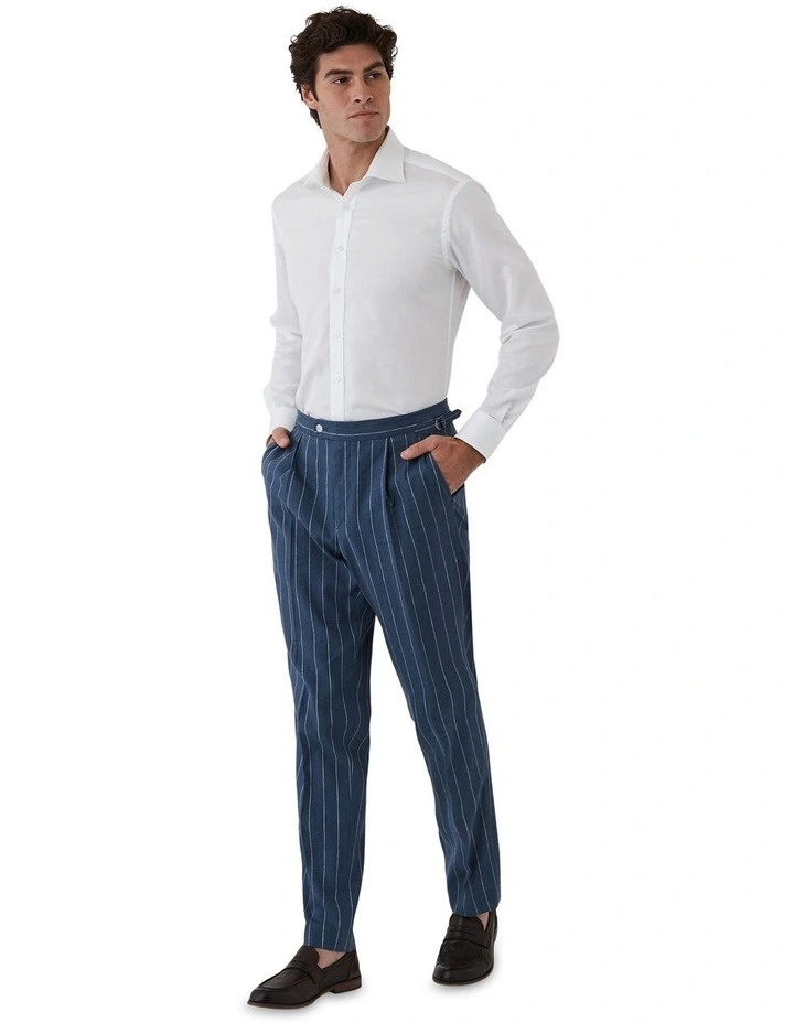 Emilio Tailored Fit Trouser in Navy image 3