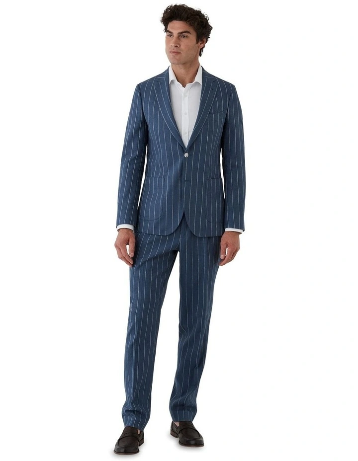 Emilio Tailored Fit Trouser in Navy image 5