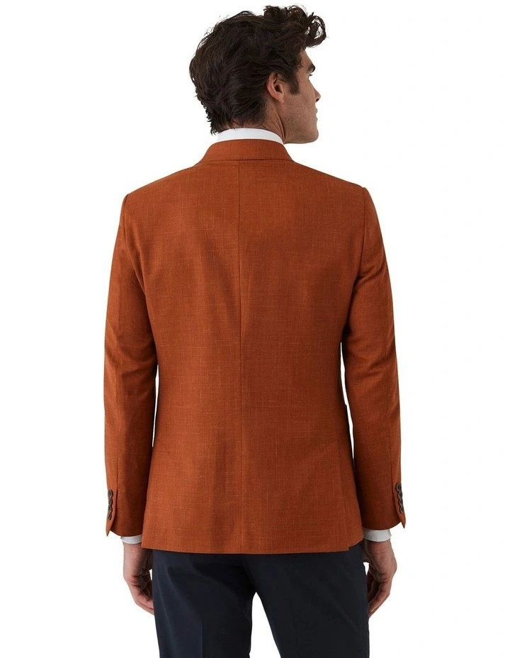 Lorenzo Tailored Fit Sports Jacket In Orange image 2