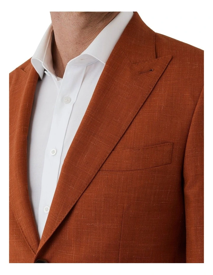 Lorenzo Tailored Fit Sports Jacket In Orange image 4