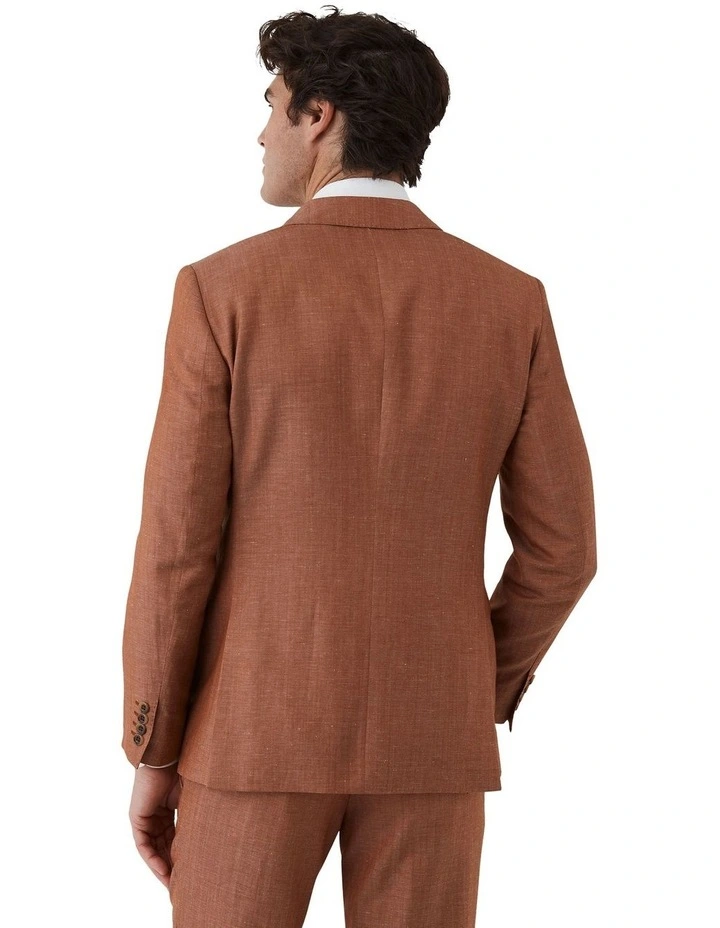 Alessio Tailored Fit Jacket in Orange image 2