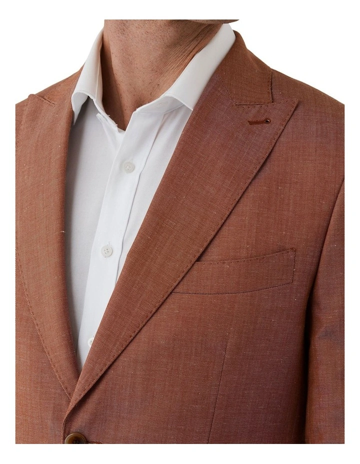 Alessio Tailored Fit Jacket in Orange image 4