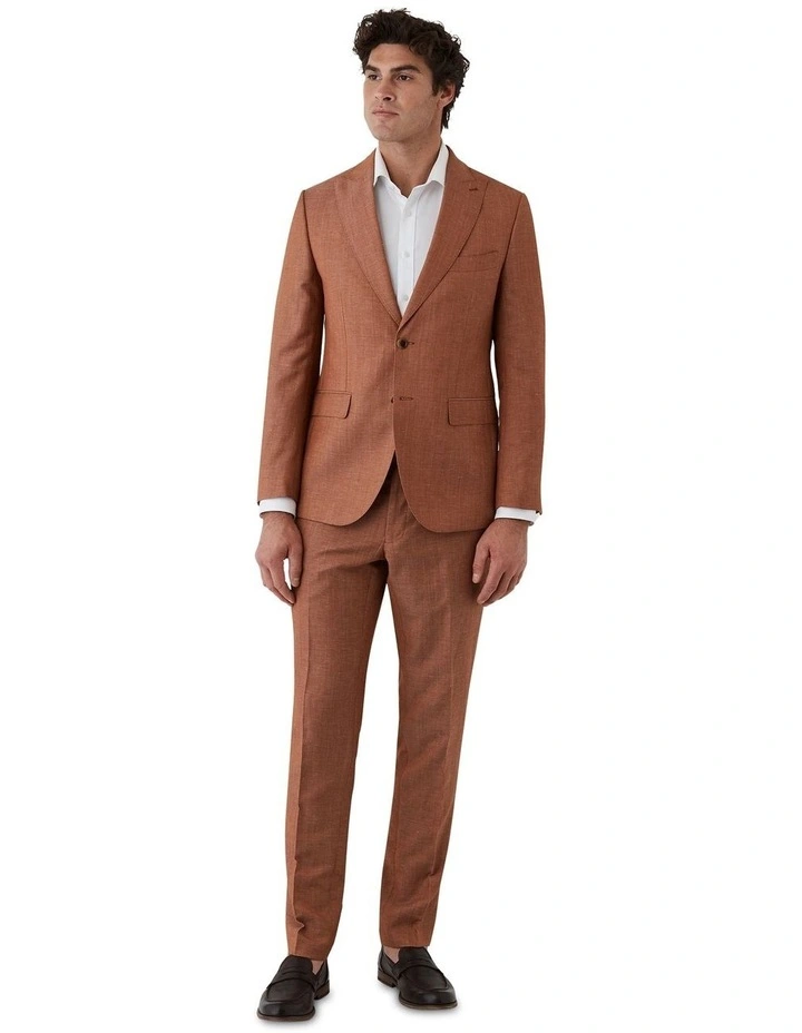 Alessio Tailored Fit Jacket in Orange image 5