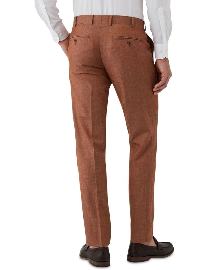 Fabio Tailored Fit Trouser in Orange image 2