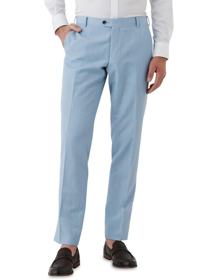 Fabio Tailored Fit Trouser in Light Blue image 1