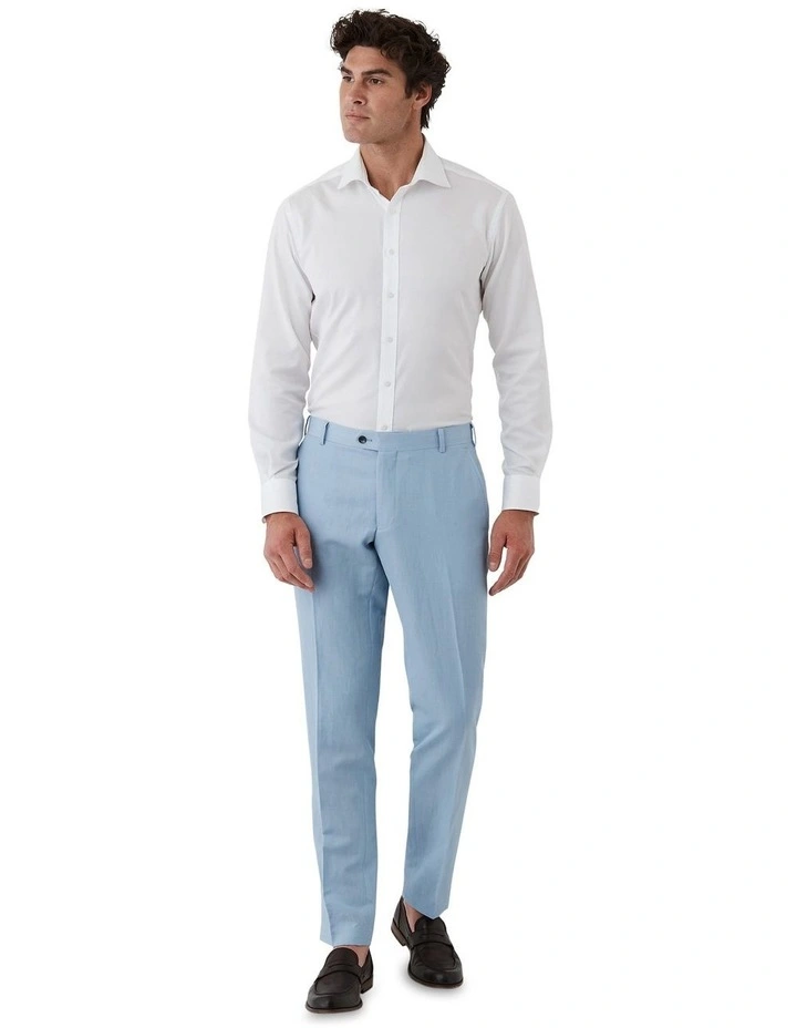 Fabio Tailored Fit Trouser in Light Blue image 3