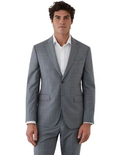 Stefano Tailored Fit Jacket in Light Grey