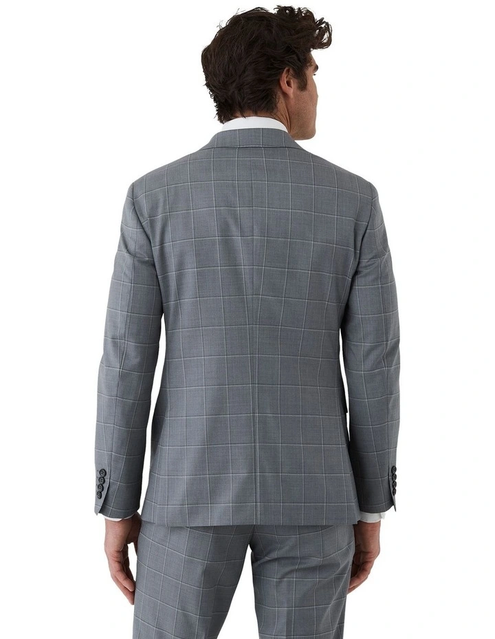 Stefano Tailored Fit Jacket in Light Grey image 2