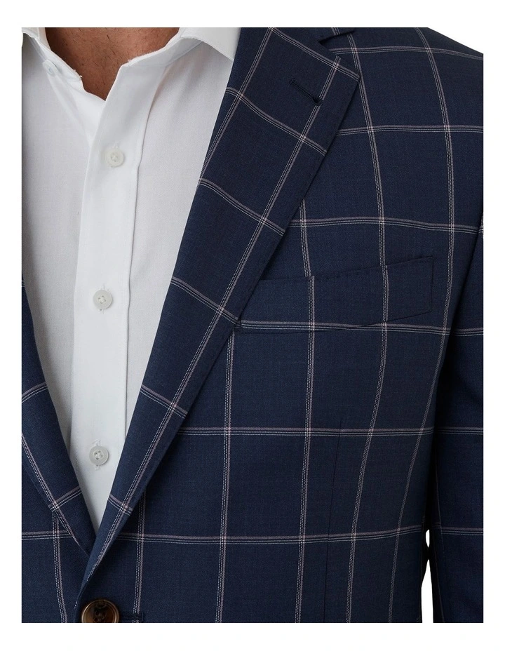 Stefano Tailored Fit Jacket in Navy image 4