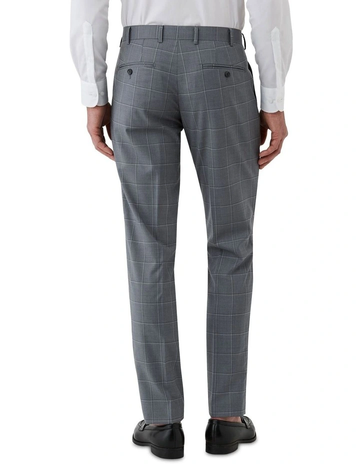 Fabio Tailored Fit Trouser in Light Grey image 2