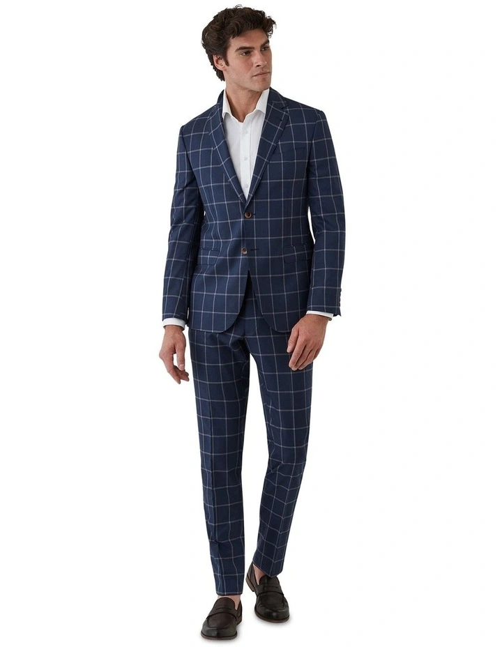 Fabio Tailored Fit Trouser in Navy image 5