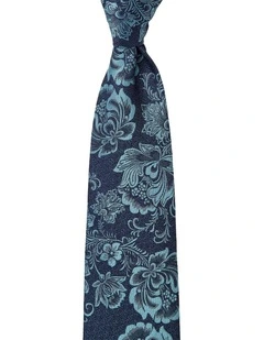 Florentine Silk Tie in Blue
