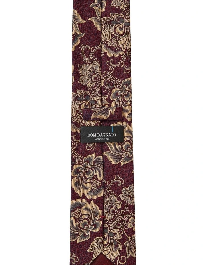 Florentine Silk Tie in Red image 2