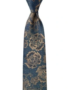 Florentine Silk Tie in Teal