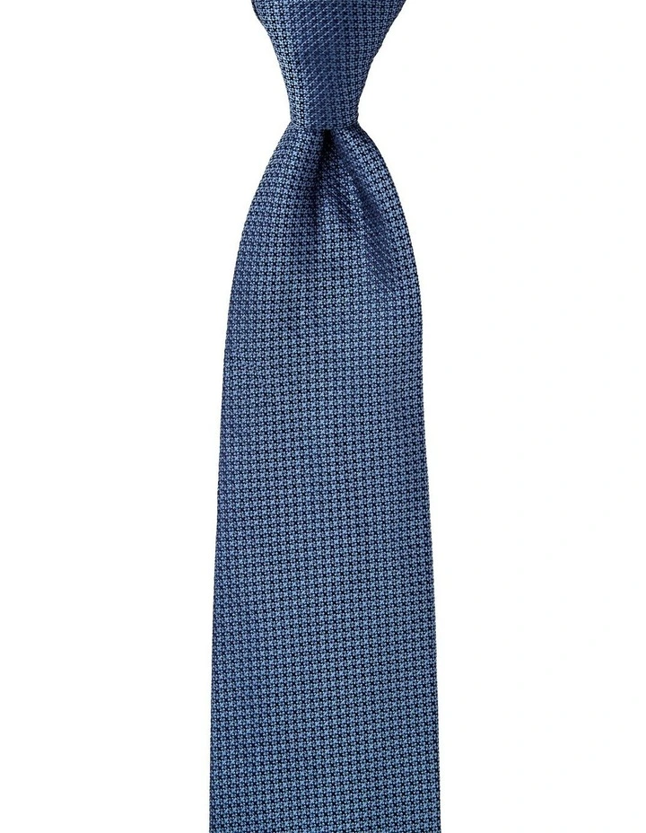 Intrecciato Silk Tie in Blue image 1