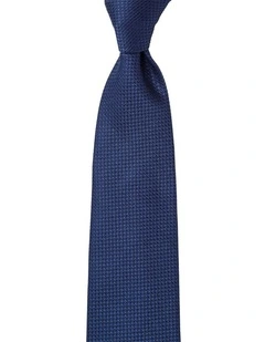 Intrecciato Silk Tie in Navy