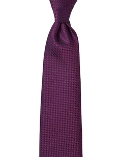 Intrecciato Silk Tie in Wine