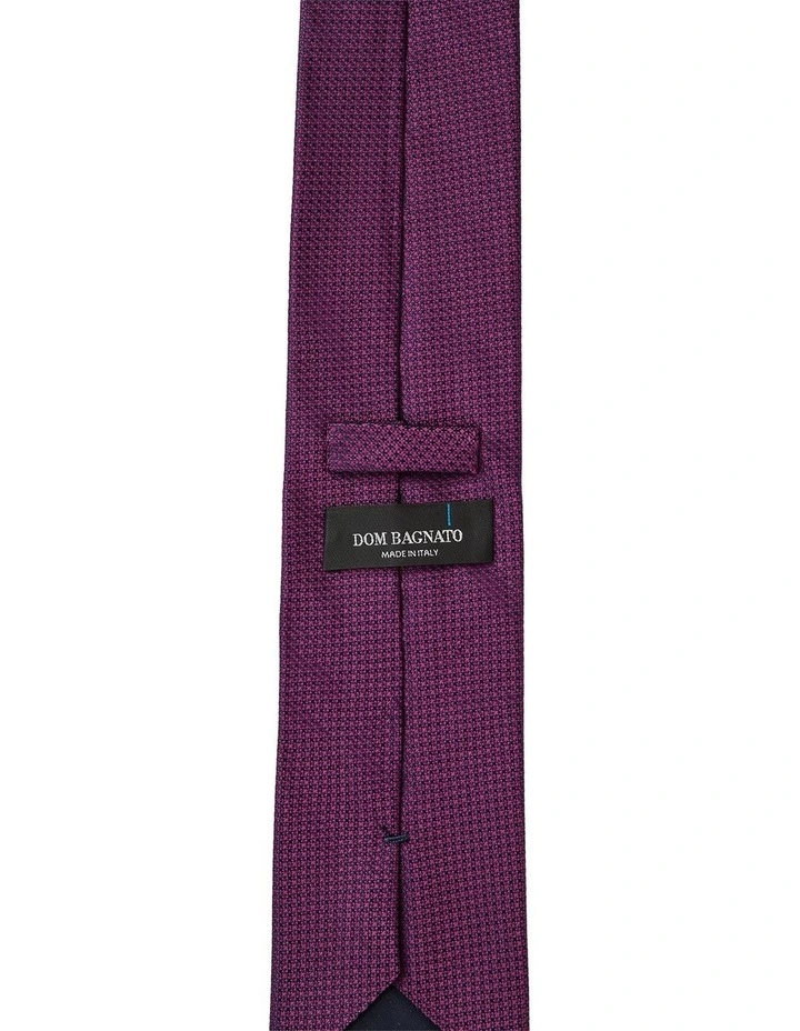 Intrecciato Silk Tie in Wine image 2