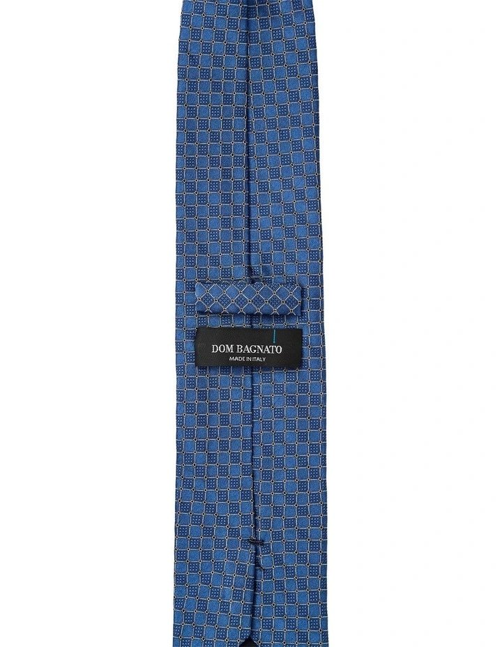 Cotton Silk Tie in Blue image 2