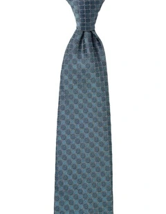 Cotton Silk Tie in Teal