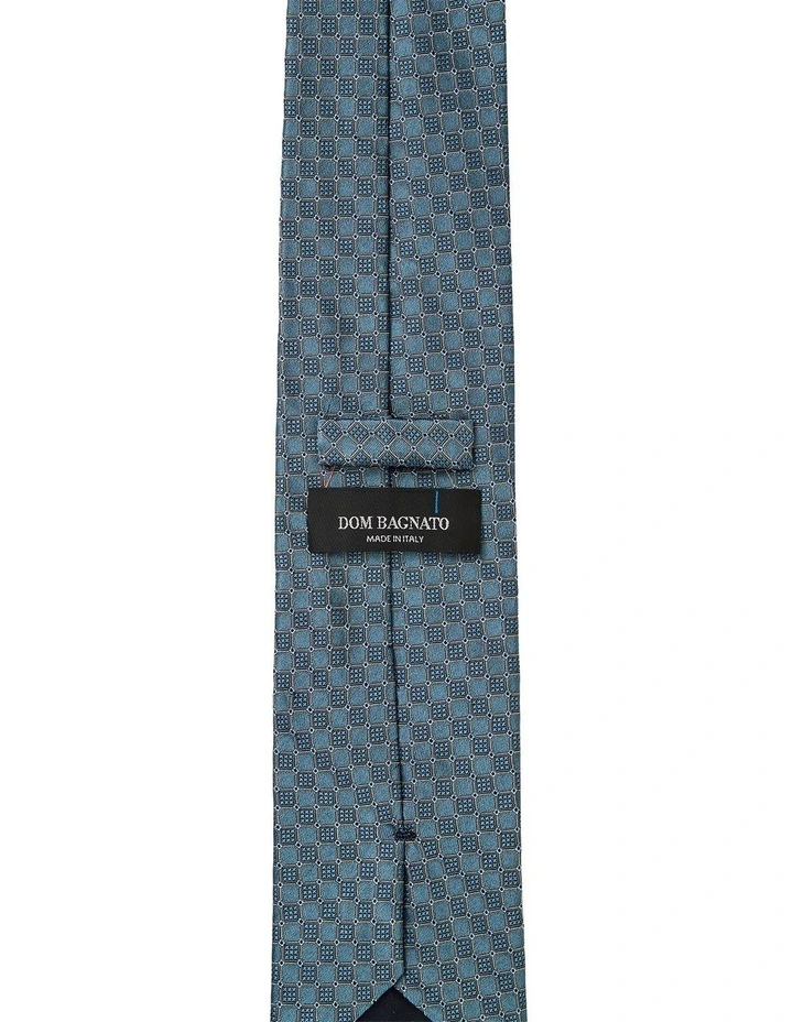 Cotton Silk Tie in Teal image 2
