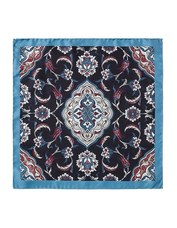 Foglio Silk Pochette In Denim image 1