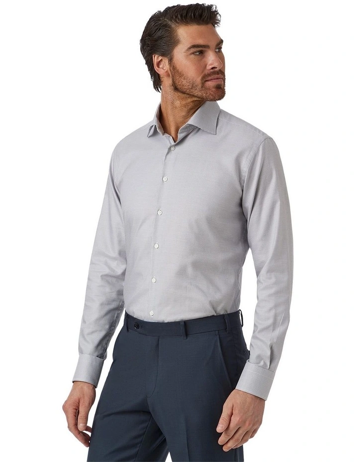 Marcell Tailored Fit Shirt in Grey image 4