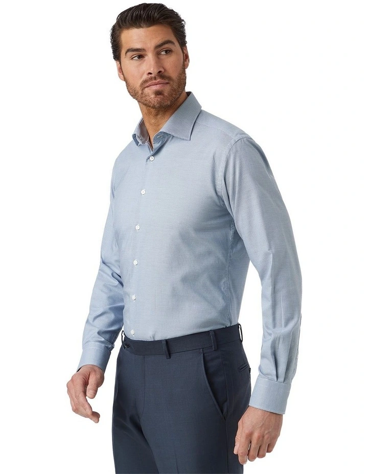 Marcell Tailored Fit Shirt in Light Blue image 4