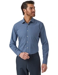 Marcell Tailored Fit Shirt in Navy