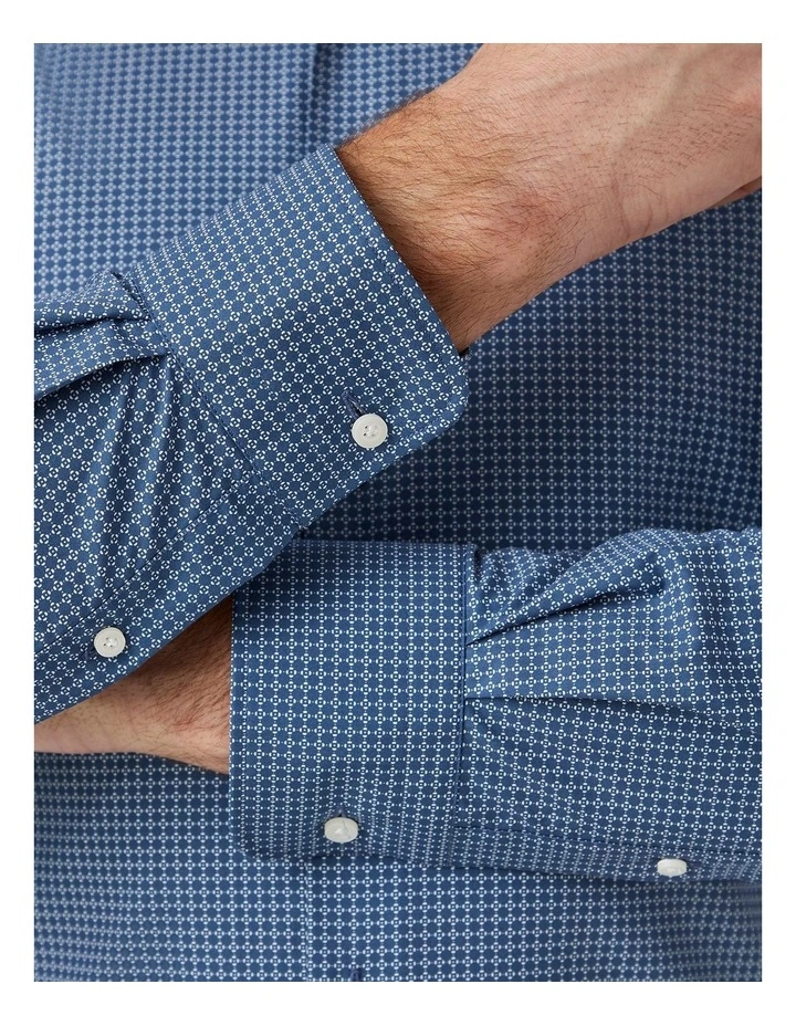 Marcell Tailored Fit Shirt in Navy image 2