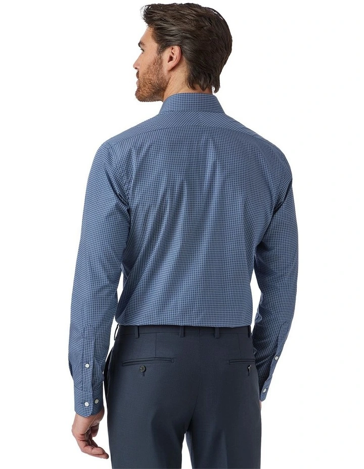 Marcell Tailored Fit Shirt in Navy image 3