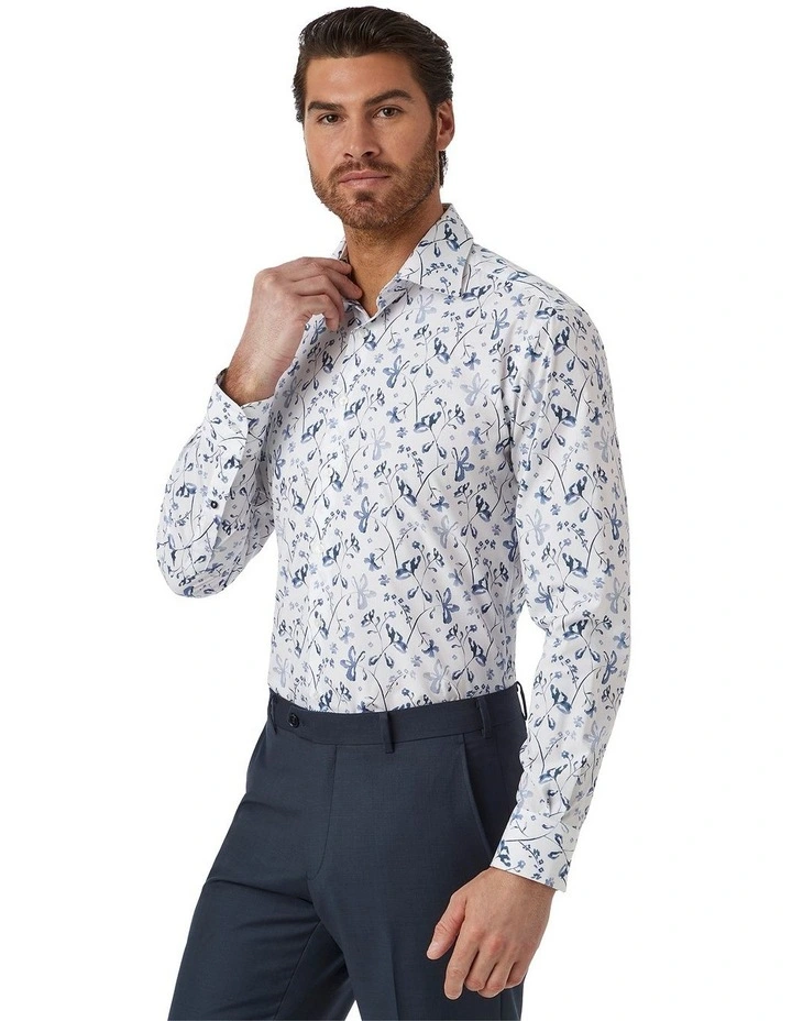 Marcell Tailored Fit Shirt in Blue image 4