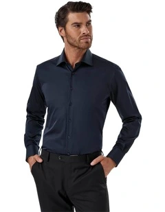 Marcell Tailored Fit Shirt in Dark Navy