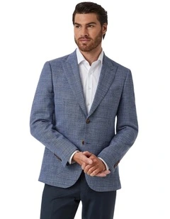 Lorenzo Tailored Fit Sports Jacket in Blue