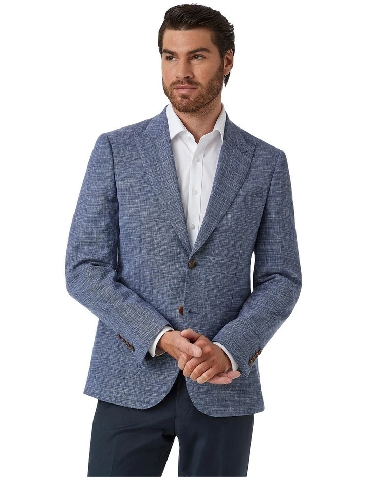 Lorenzo Tailored Fit Sports Jacket in Blue image 1