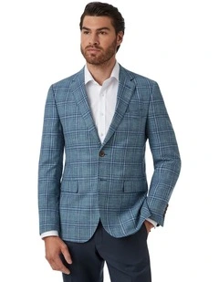 Angelo Tailored Fit Sports Jacket in Teal