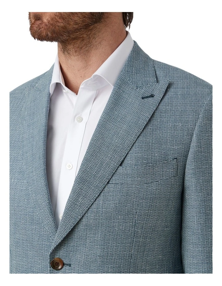 Lorenzo Tailored Sports Jacket in Teal image 2