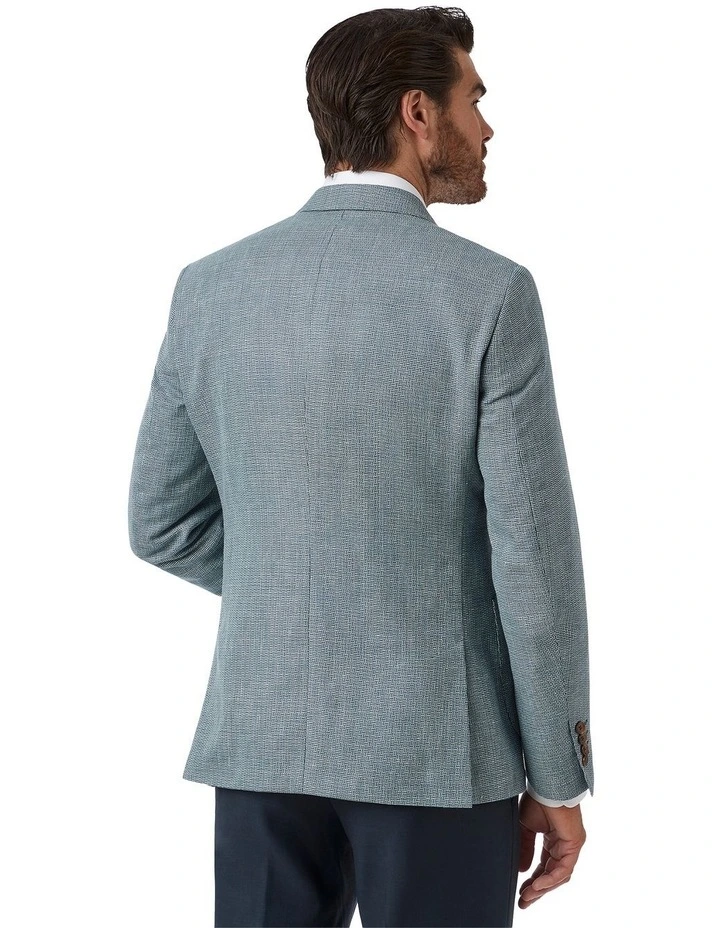 Lorenzo Tailored Sports Jacket in Teal image 3