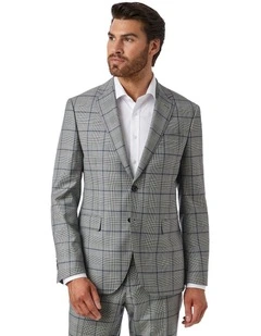 Stefano Tailored Fit Jacket in Grey