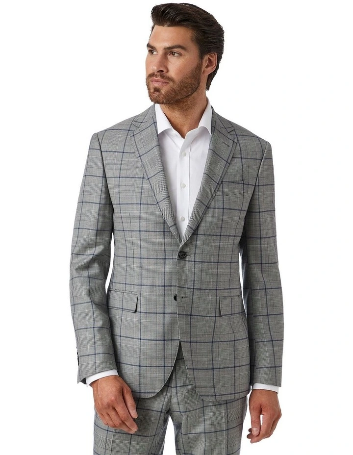 Stefano Tailored Fit Jacket in Grey image 1
