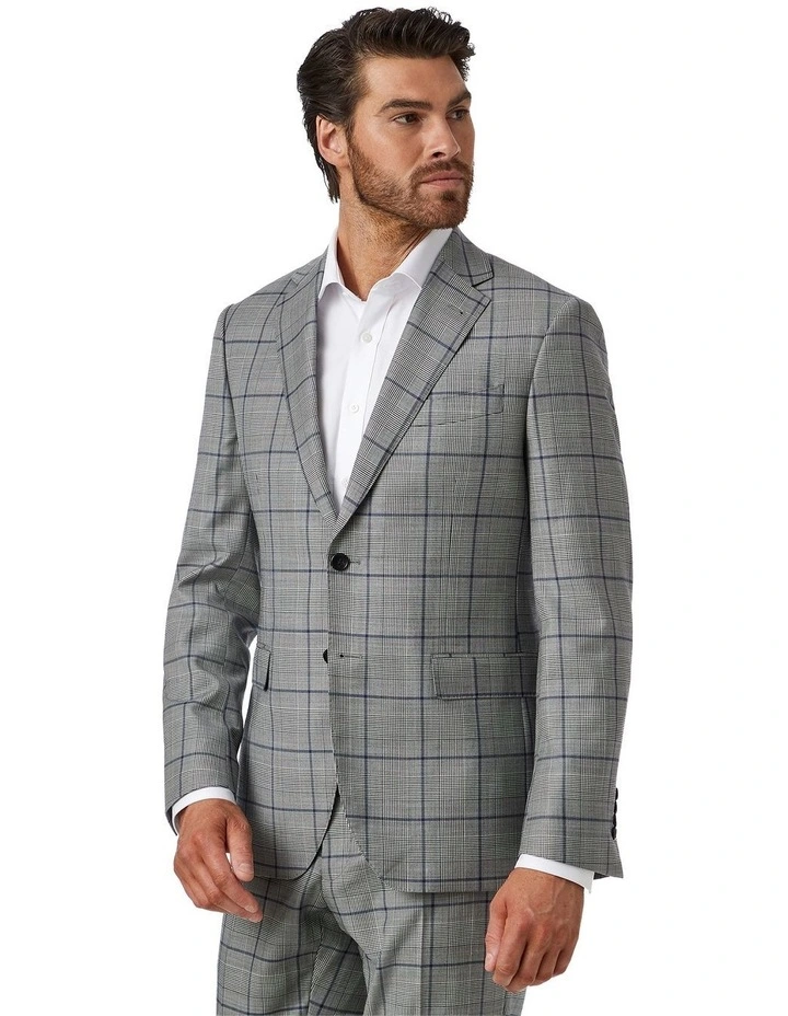Stefano Tailored Fit Jacket in Grey image 4