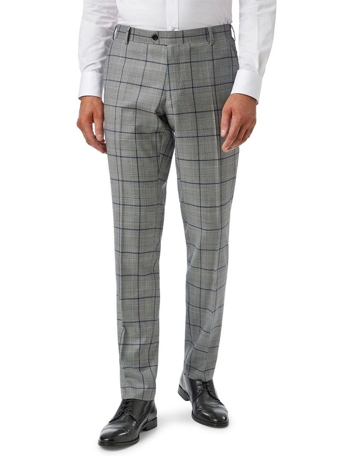 Fabio Tailored Fit Trouser in Grey image 1