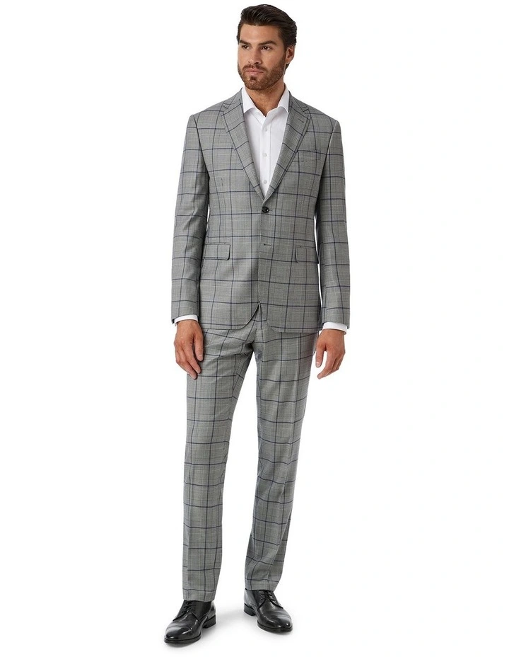 Fabio Tailored Fit Trouser in Grey image 5