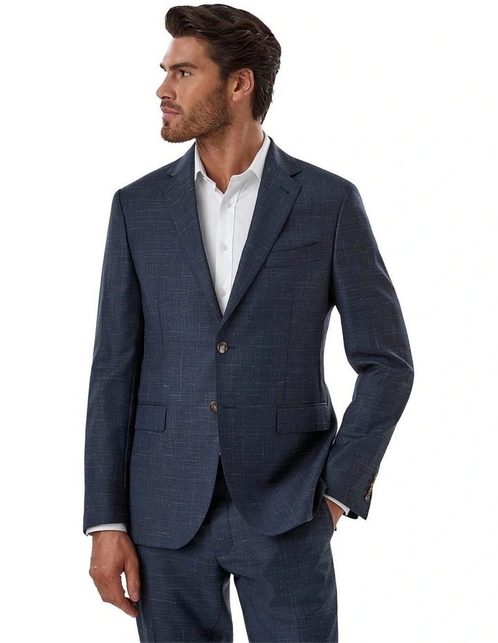 Stefano Tailored Fit Jacket in Navy image 1